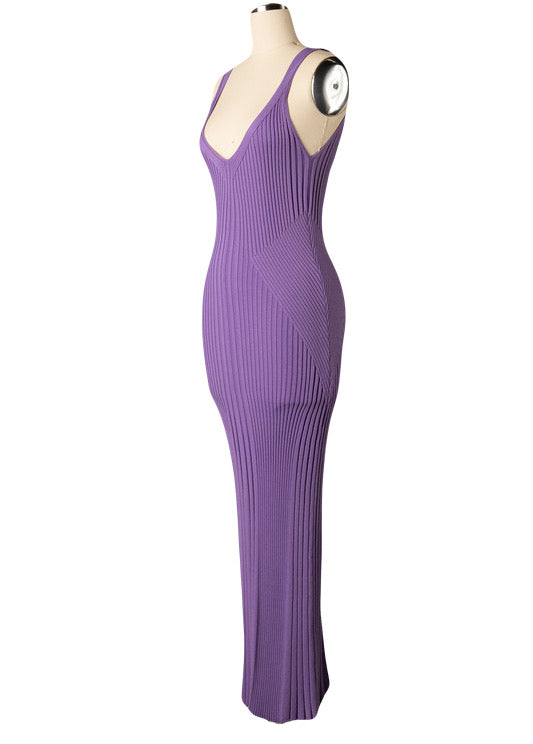 Lavender Ribbed Bodycon